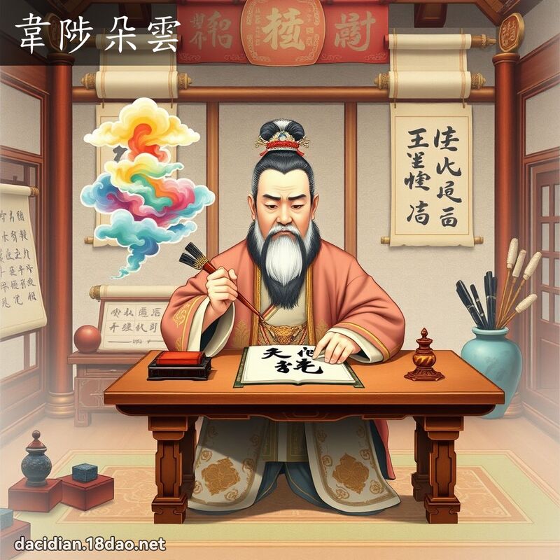 韋陟朵雲 - 國語大辭典配圖
