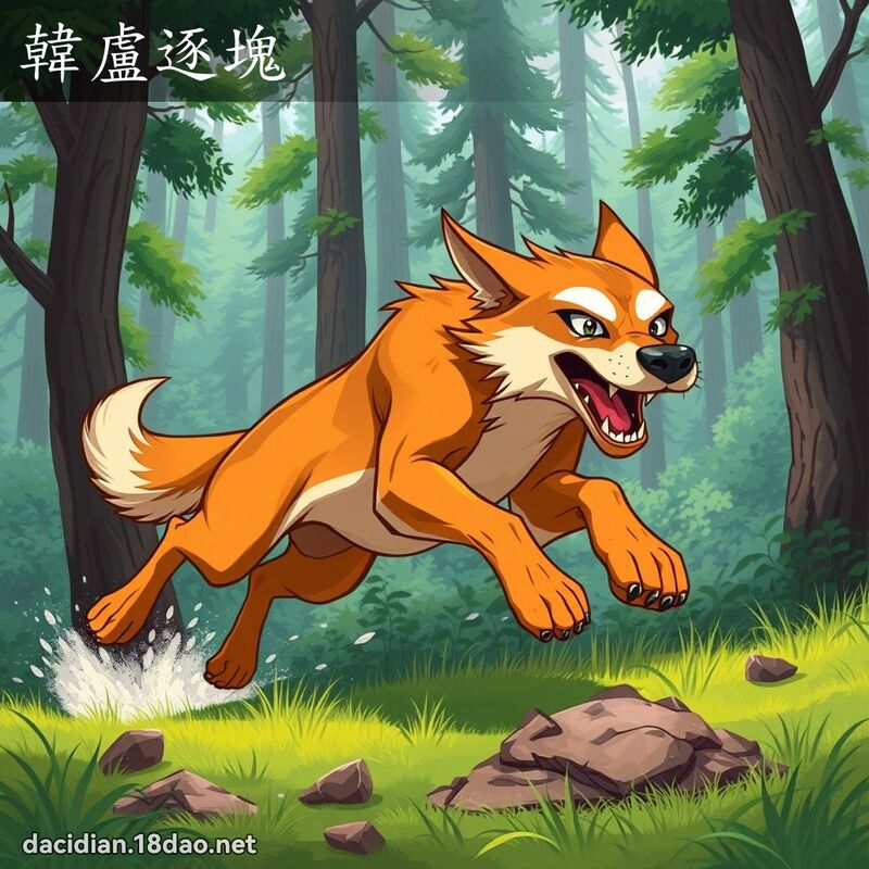 韩卢逐块 - 国语大辞典配图
