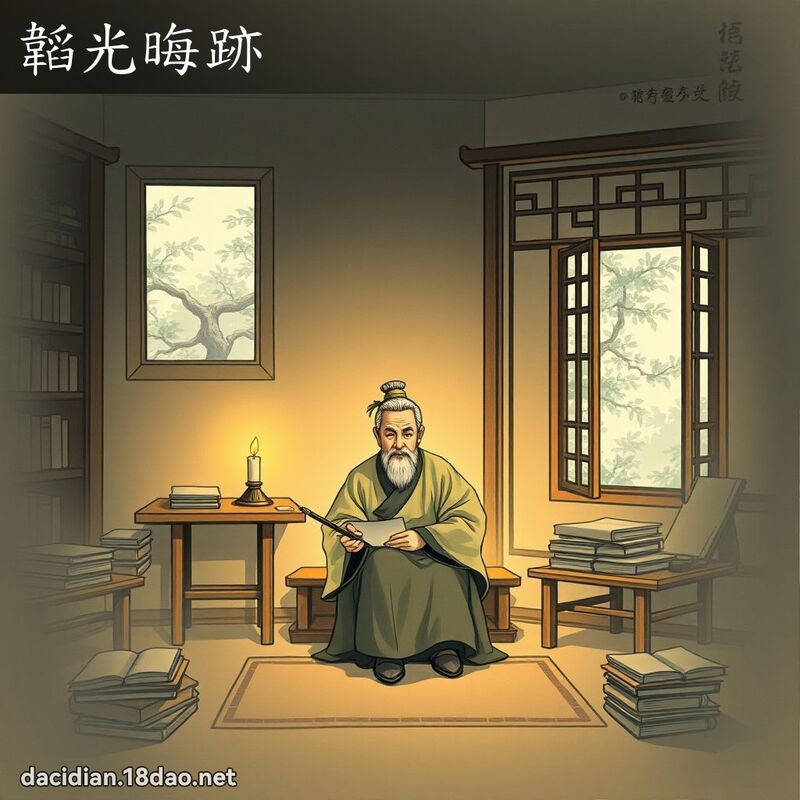 韜光晦跡 - 國語大辭典配圖
