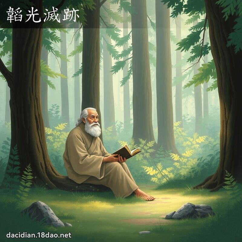 韜光滅跡 - 國語大辭典配圖