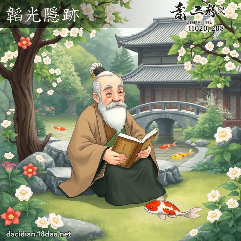 韜光隱跡 - 國語大辭典配圖