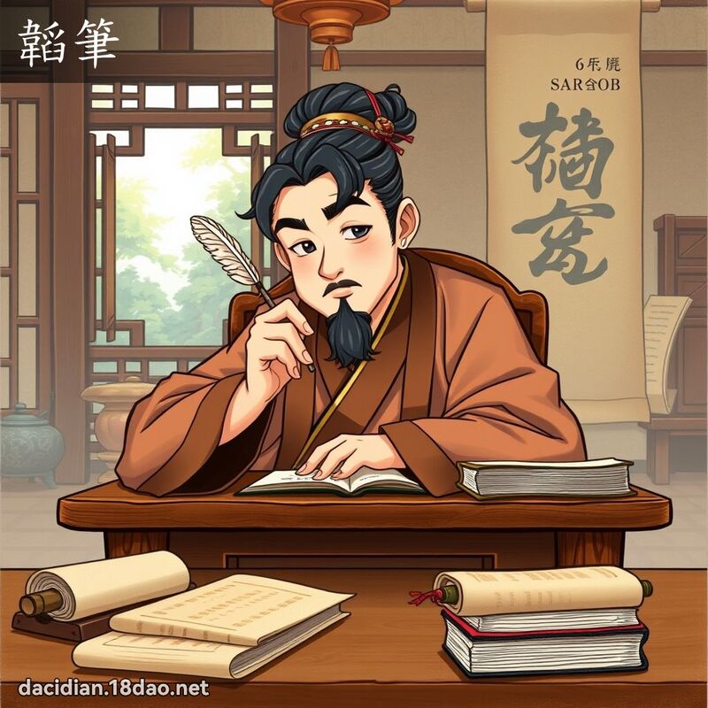 韜笔 - 国语大辞典配图