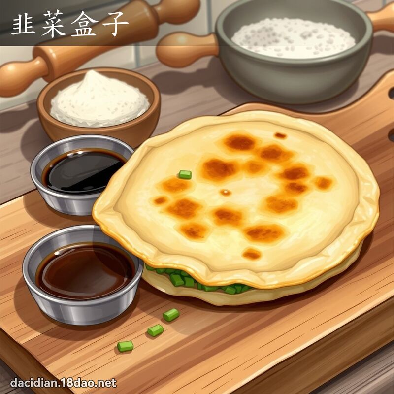 韭菜盒子 - 國語大辭典配圖