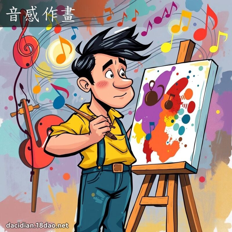 音感作畫 - 國語大辭典配圖