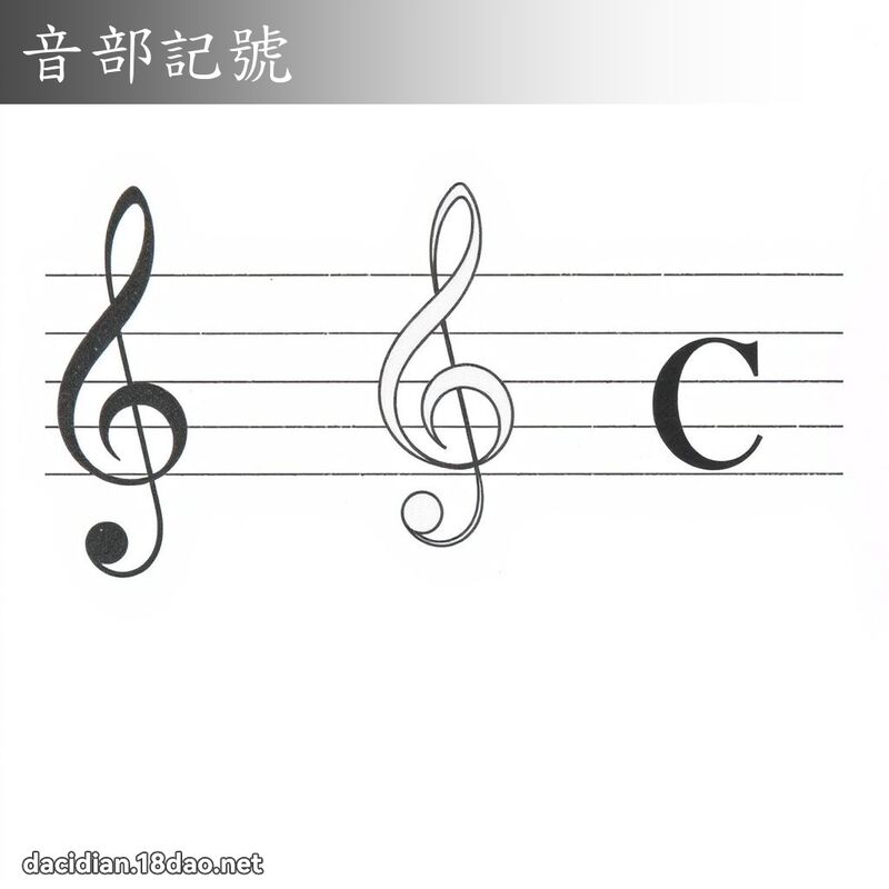 音部记号 - 国语大辞典配图