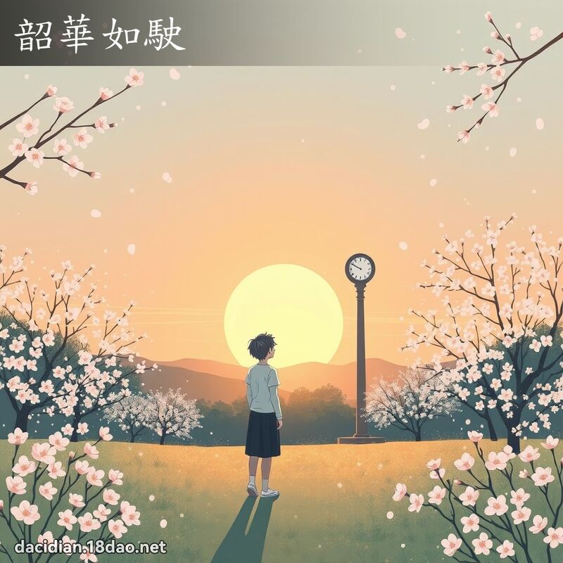 韶華如駛 - 國語大辭典配圖