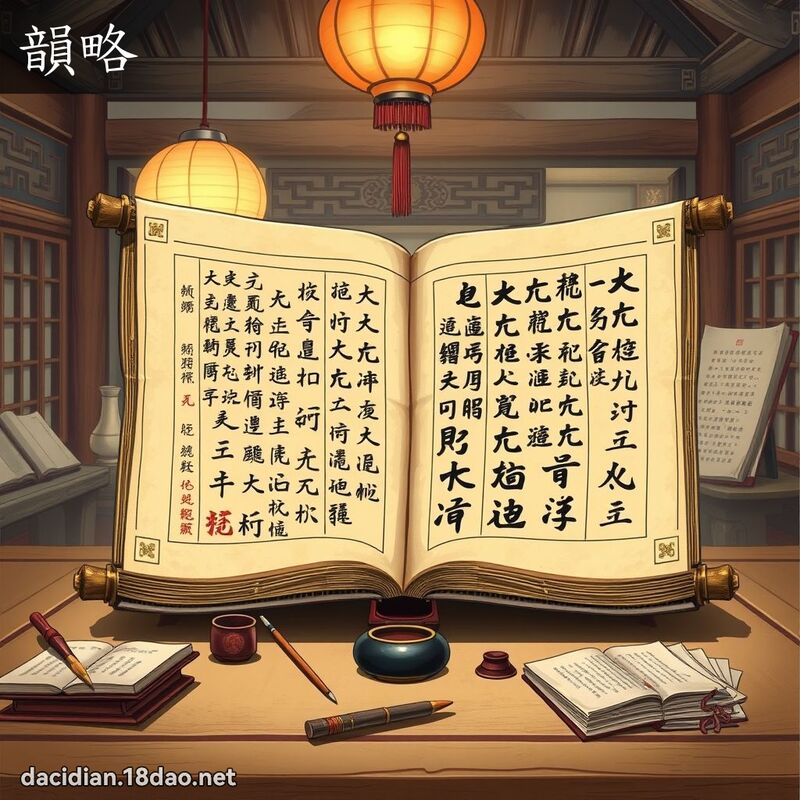 韻略 - 國語大辭典配圖