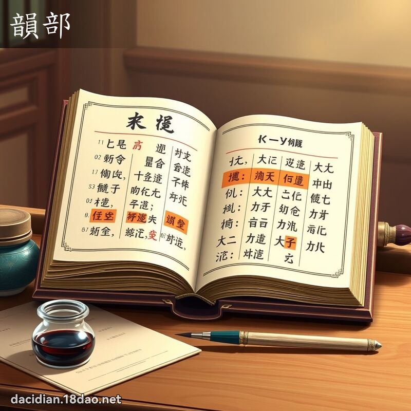 韻部 - 國語大辭典配圖