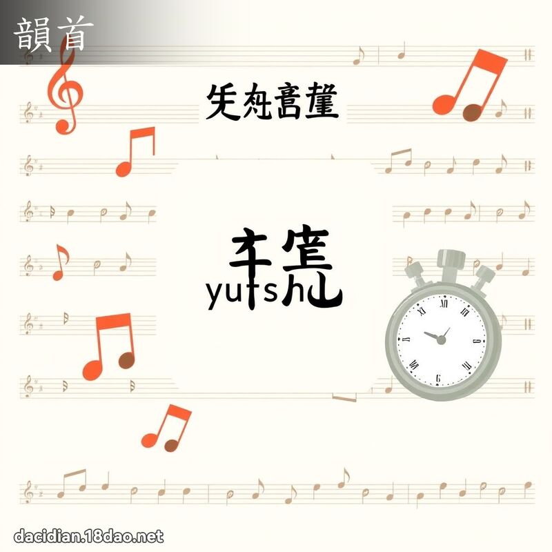韻首 - 國語大辭典配圖