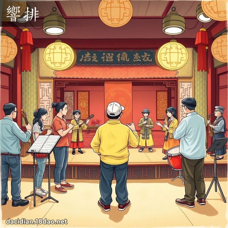 响排 - 国语大辞典配图