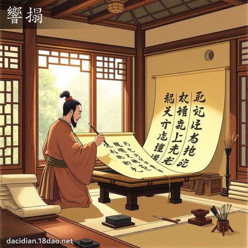 響搨 - 國語大辭典配圖