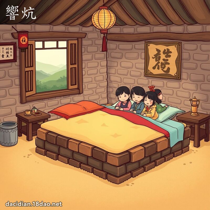 響炕 - 國語大辭典配圖