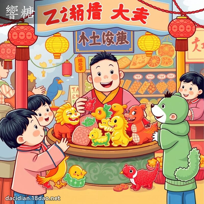 响糖 - 国语大辞典配图