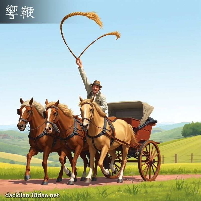响鞭 - 国语大辞典配图