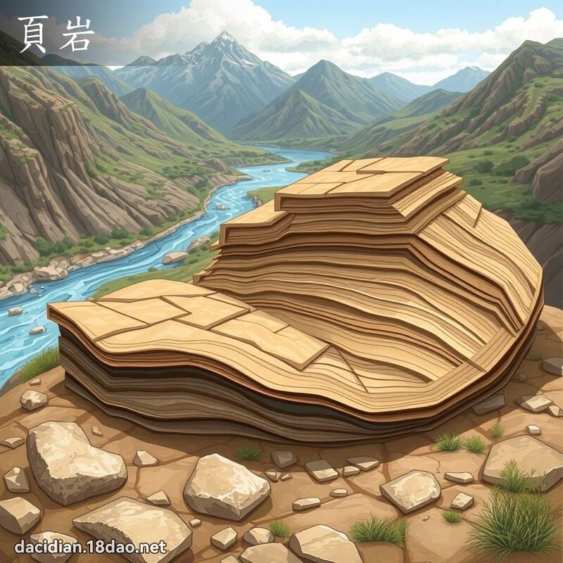 页岩 - 国语大辞典配图