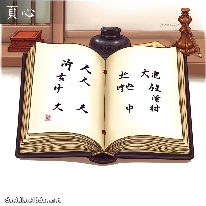 页心 - 国语大辞典配图