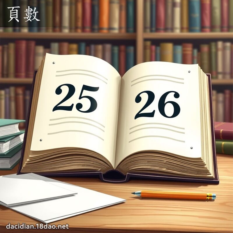 頁數 - 國語大辭典配圖