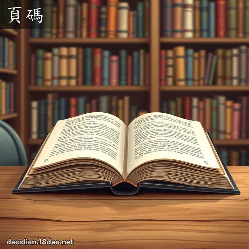 頁碼 - 國語大辭典配圖