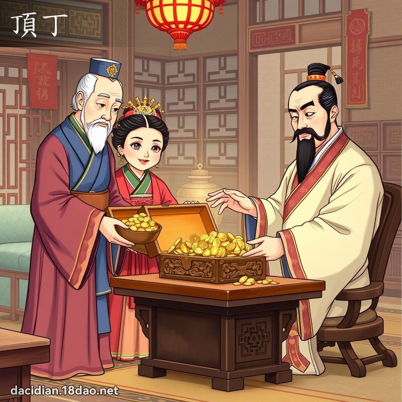 頂丁 - 國語大辭典配圖