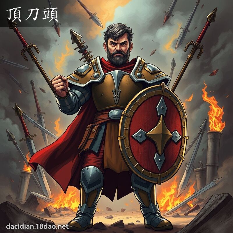 頂刀頭 - 國語大辭典配圖