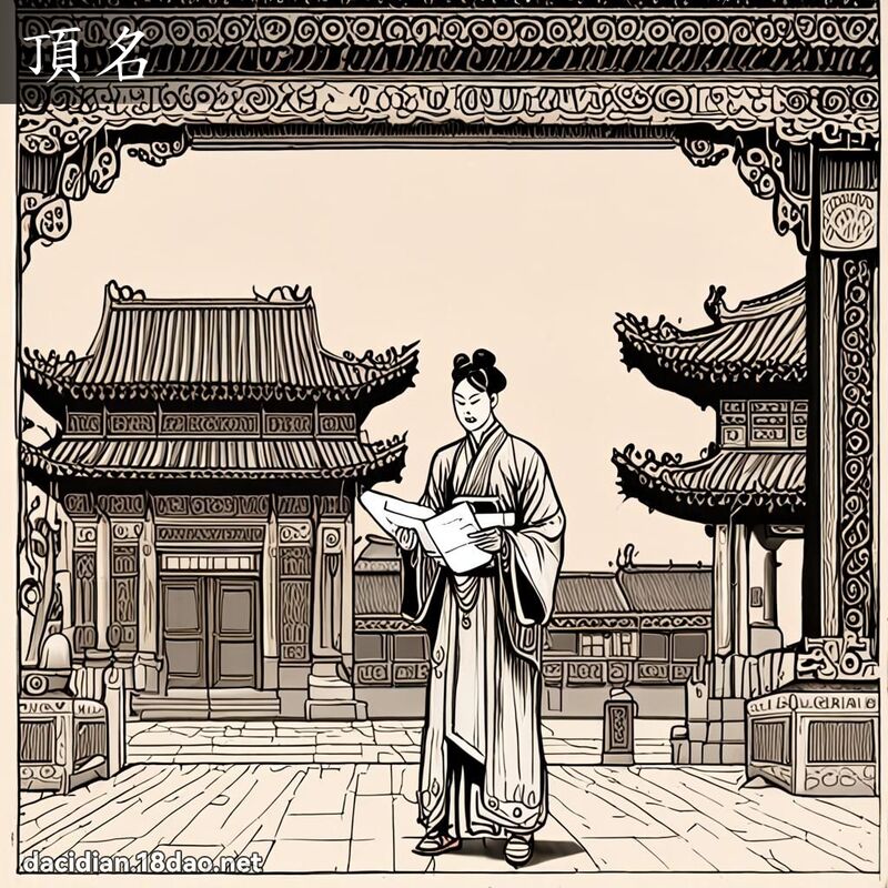 頂名 - 國語大辭典配圖