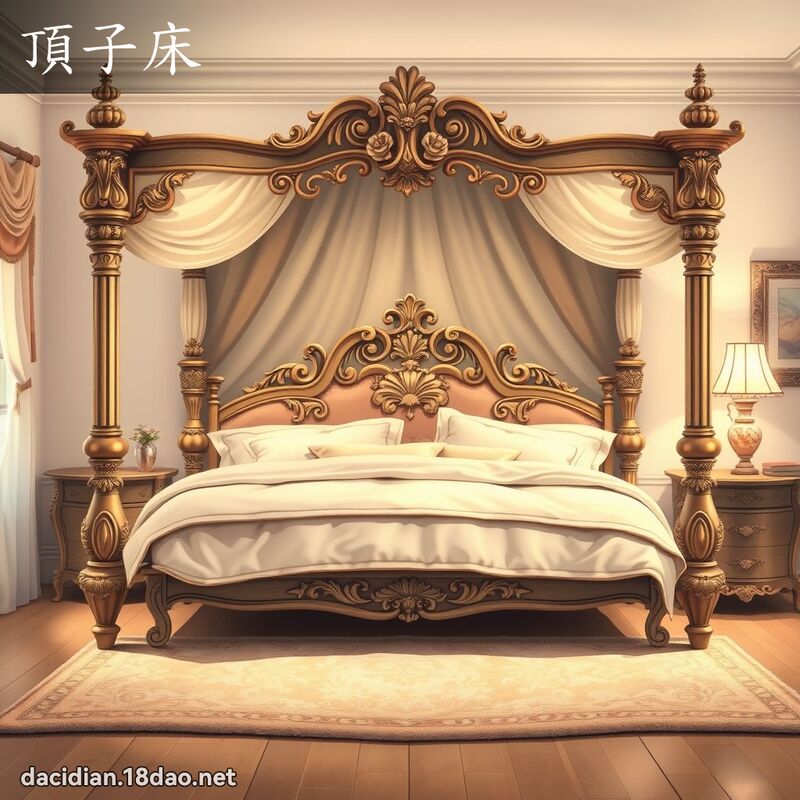 頂子床 - 國語大辭典配圖