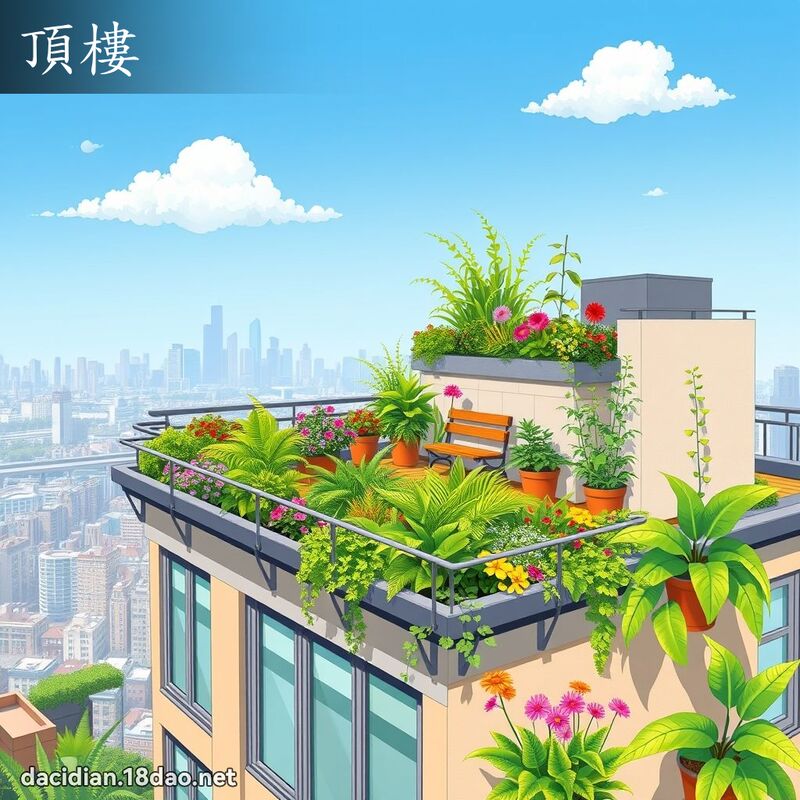 顶楼 - 国语大辞典配图