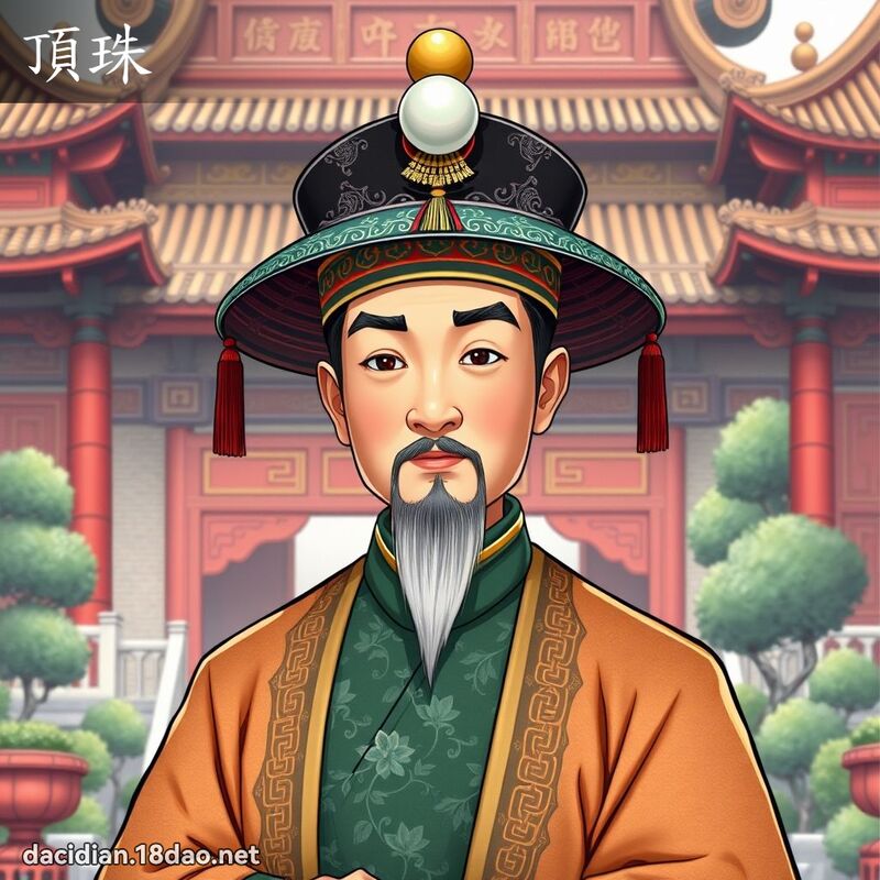 顶珠 - 国语大辞典配图