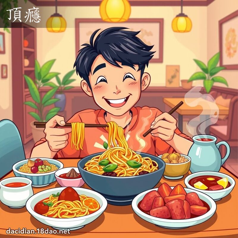 頂癮 - 國語大辭典配圖