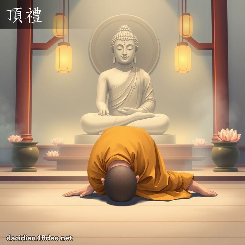 頂禮 - 國語大辭典配圖