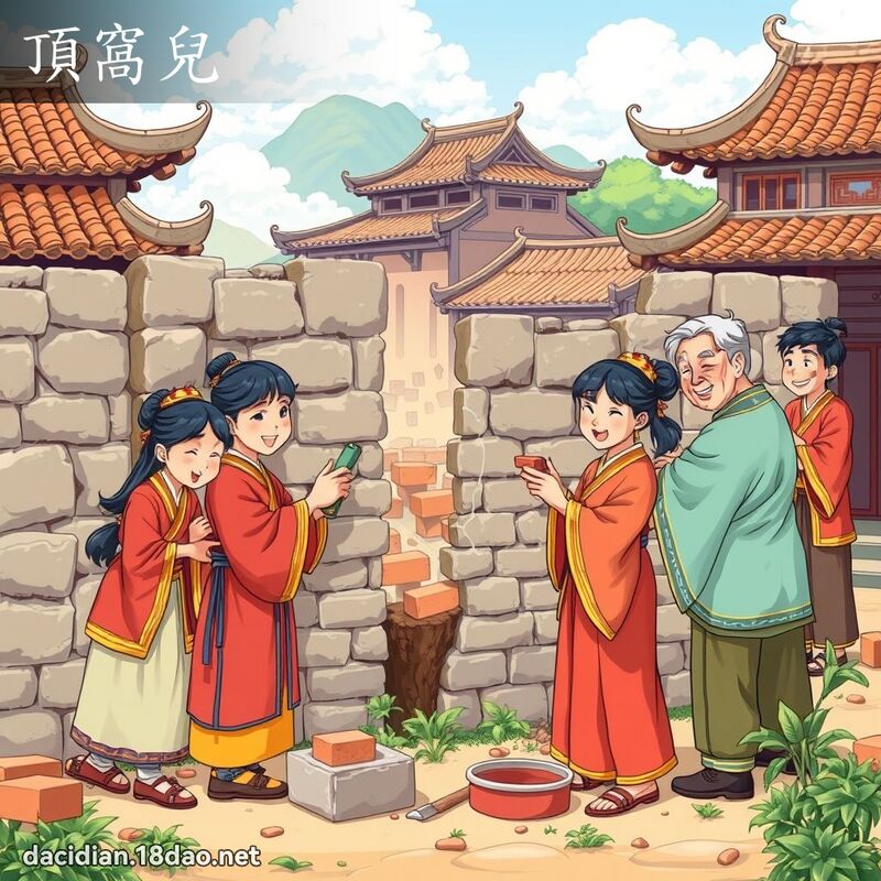 頂窩兒 - 國語大辭典配圖