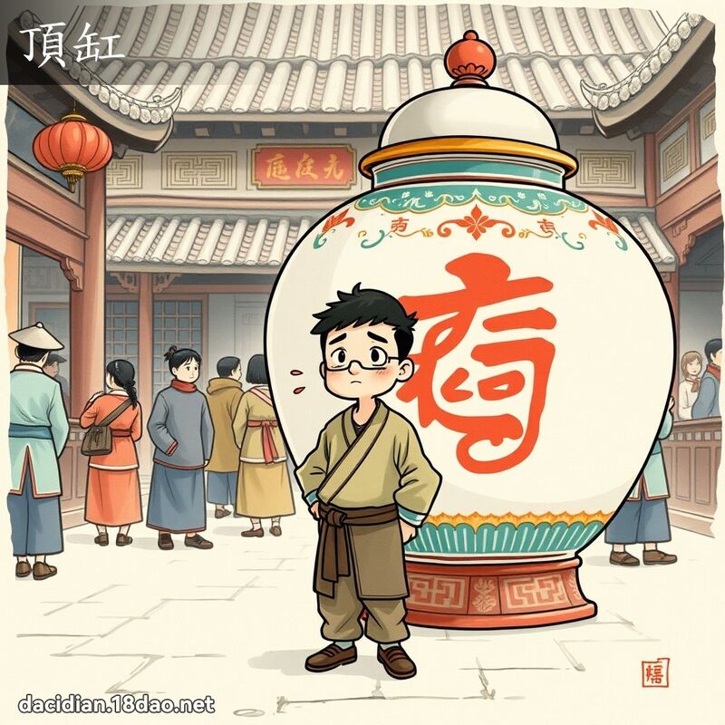 頂缸 - 國語大辭典配圖