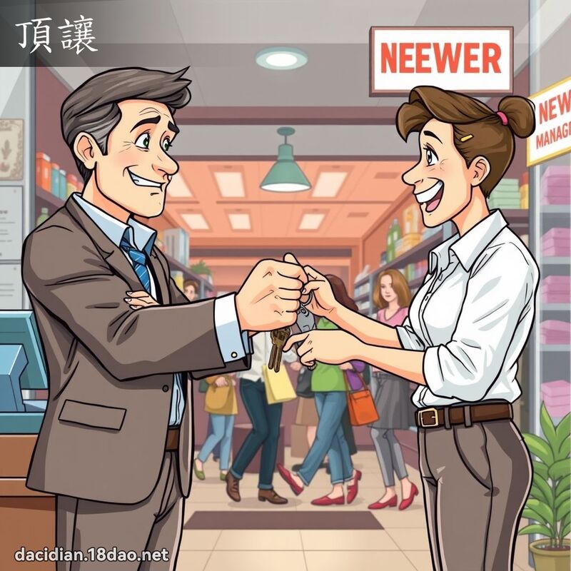 頂讓 - 國語大辭典配圖