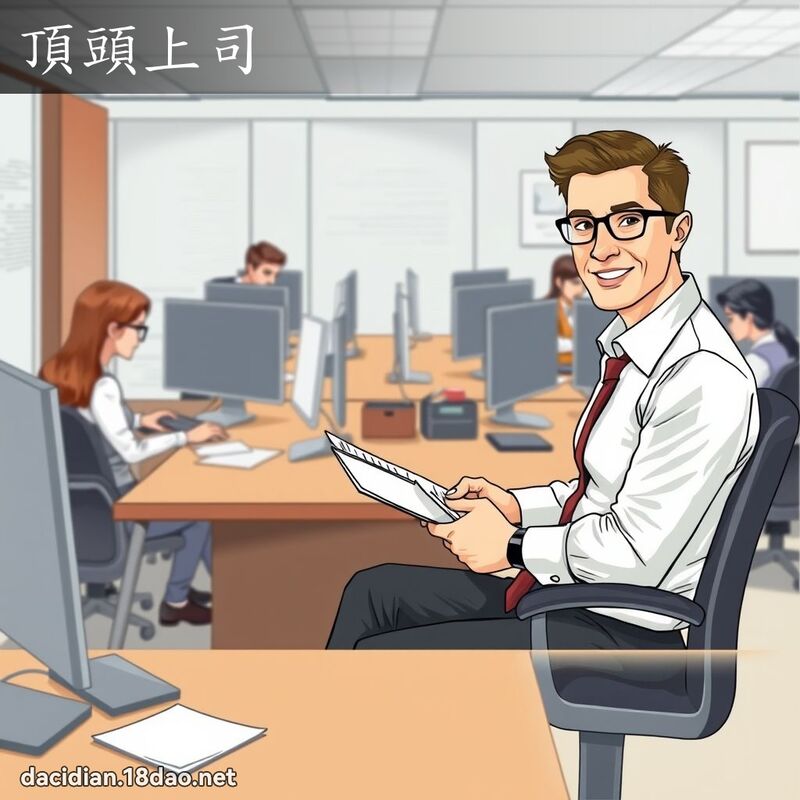 顶头上司 - 国语大辞典配图