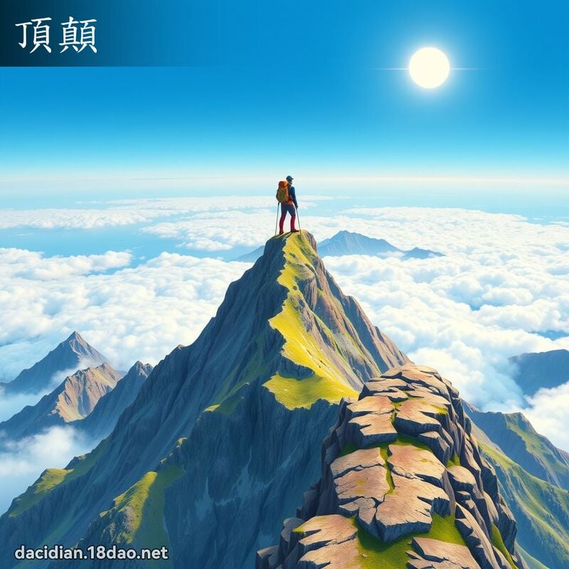 頂顛 - 國語大辭典配圖