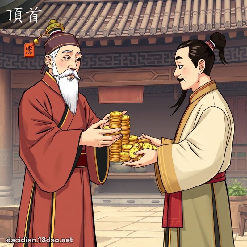 顶首 - 国语大辞典配图