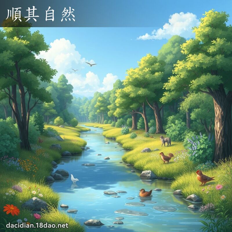 順其自然 - 國語大辭典配圖