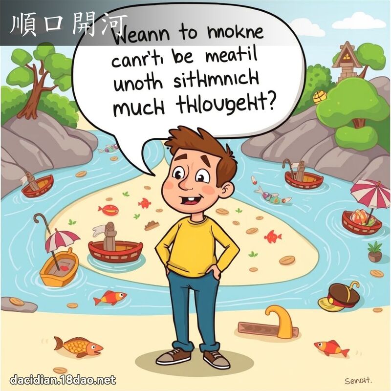 順口開河 - 國語大辭典配圖