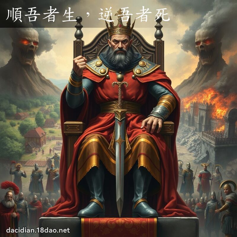 順吾者生，逆吾者死 - 國語大辭典配圖