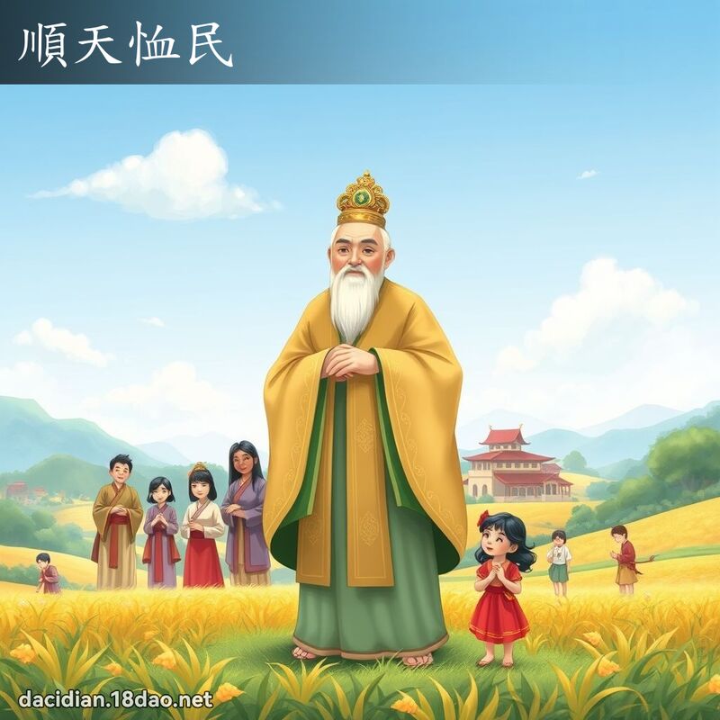 順天恤民 - 國語大辭典配圖