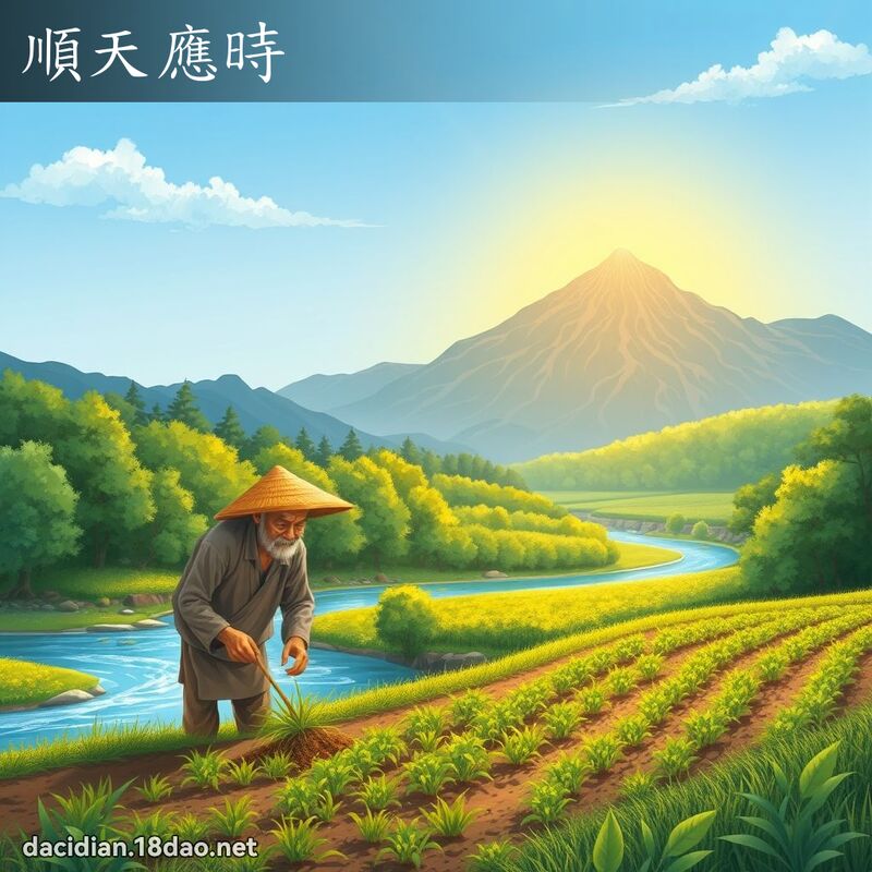 順天應時 - 國語大辭典配圖