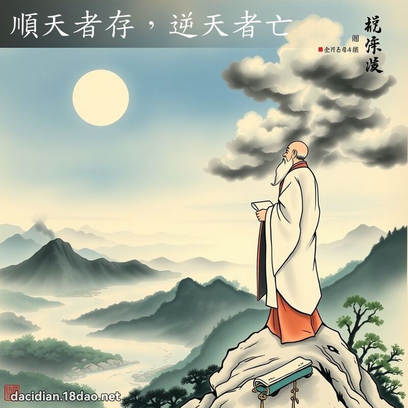 顺天者存，逆天者亡 - 国语大辞典配图