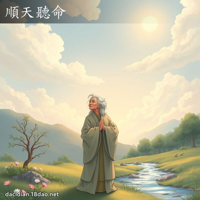 順天聽命 - 國語大辭典配圖