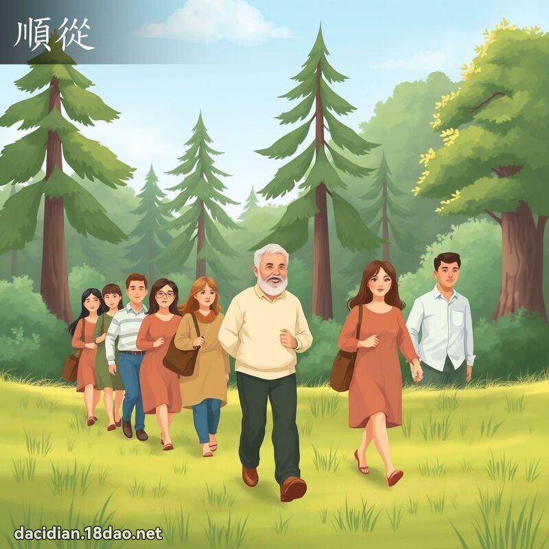 順從 - 國語大辭典配圖