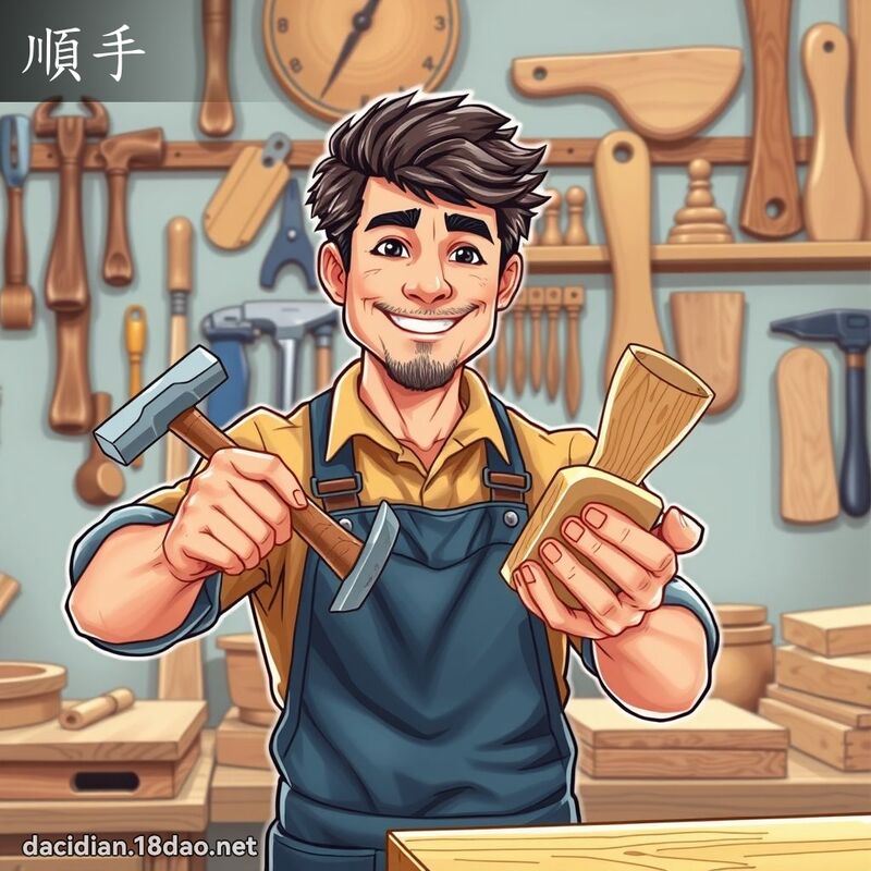 順手 - 國語大辭典配圖