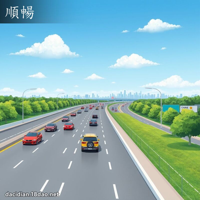 順暢 - 國語大辭典配圖