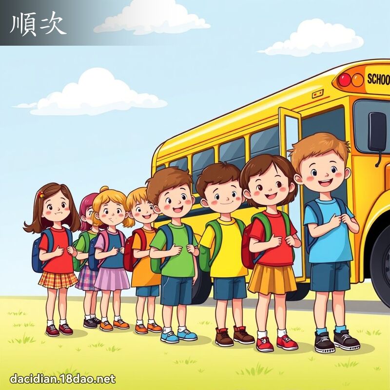 顺次 - 国语大辞典配图
