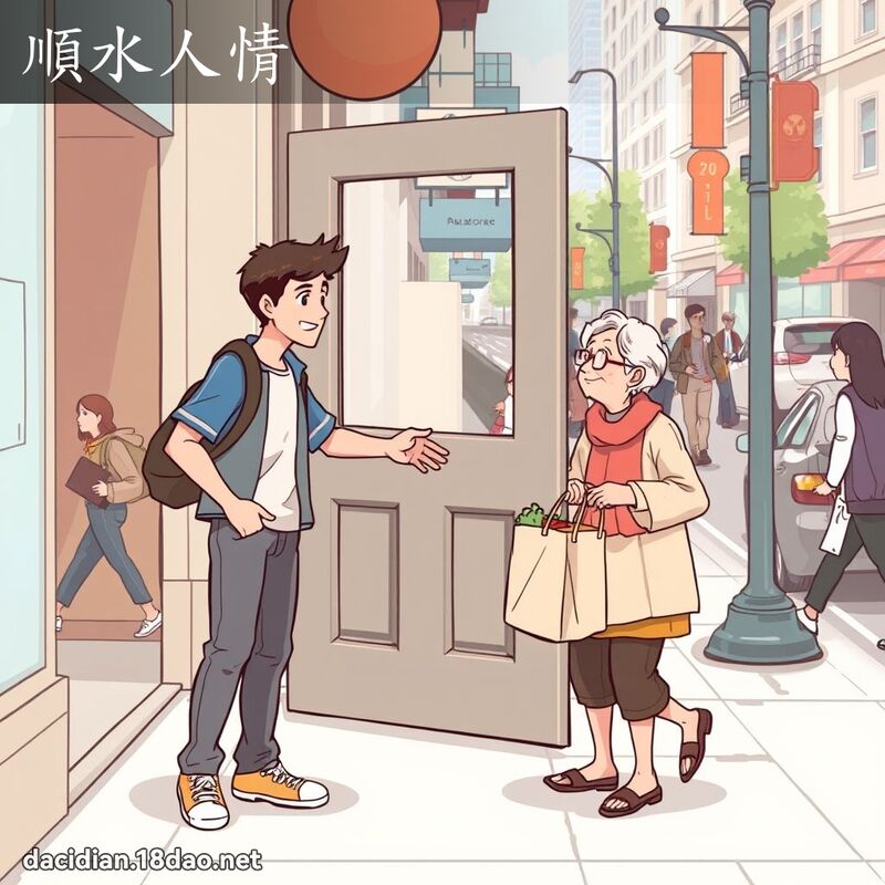 顺水人情 - 国语大辞典配图