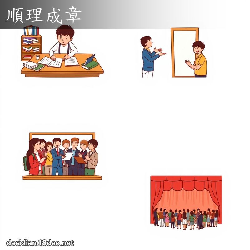 顺理成章 - 国语大辞典配图