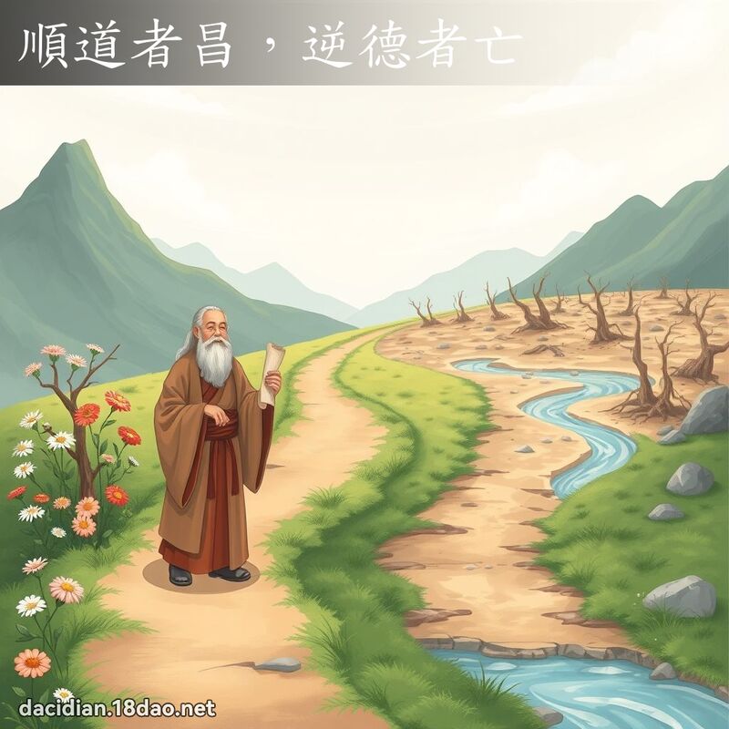 順道者昌，逆德者亡 - 國語大辭典配圖